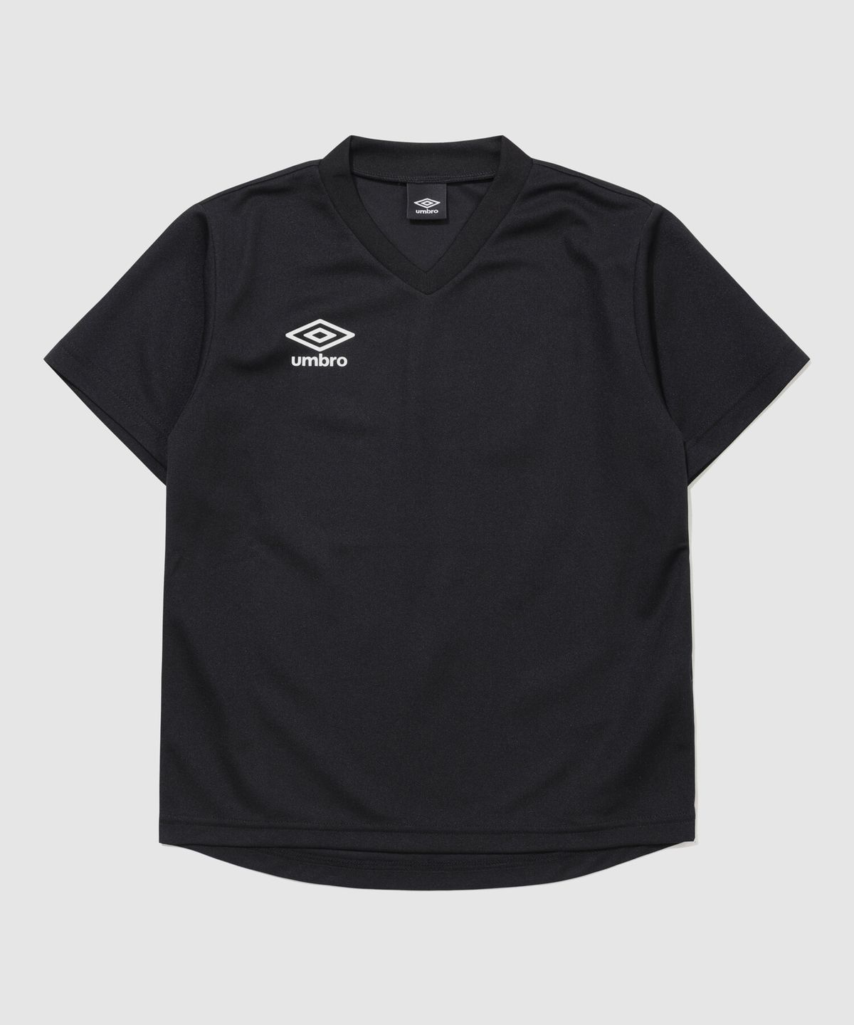 엄브로(UMBRO) 주니어 원포인트 반팔 게임 셔츠 블랙 UQ116SRS23