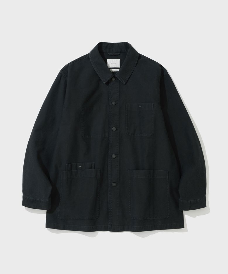 OVERSIZED FRENCH MOLESKIN JACKET (BLACK)