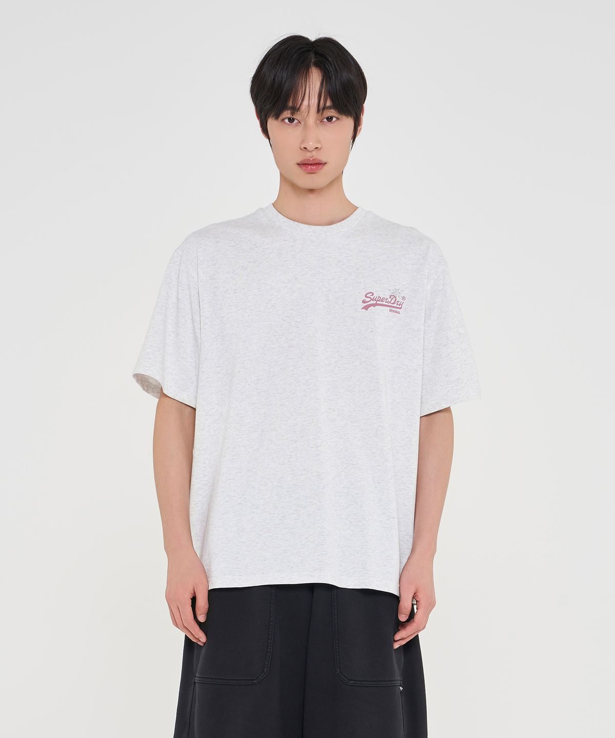 슈퍼드라이(SUPERDRY) 썸머 그래픽 티셔츠 라이트그레이 SDUISCQ53LGR