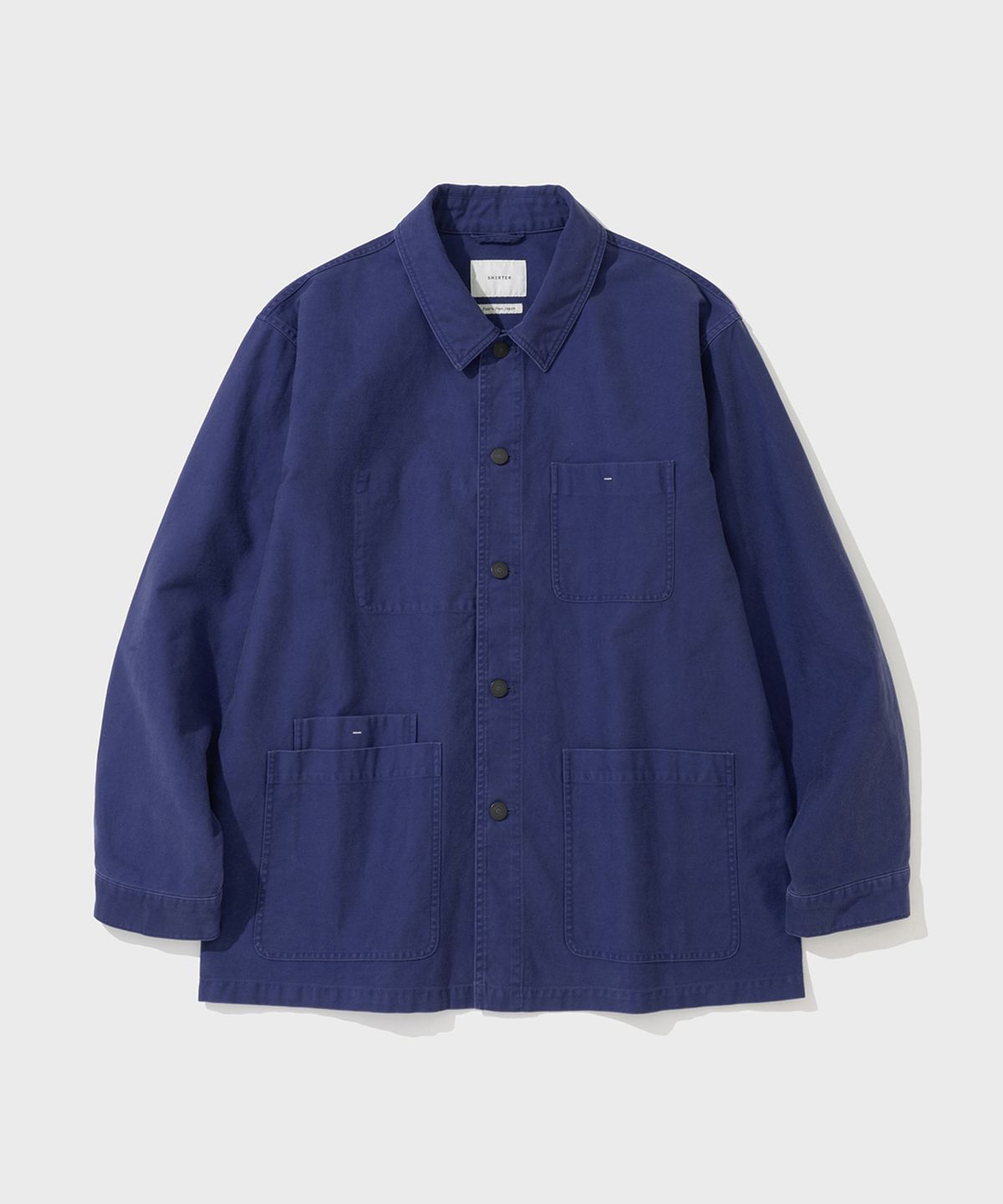 셔터(SHIRTER) OVERSIZED FRENCH MOLESKIN JACKET (BLUE)