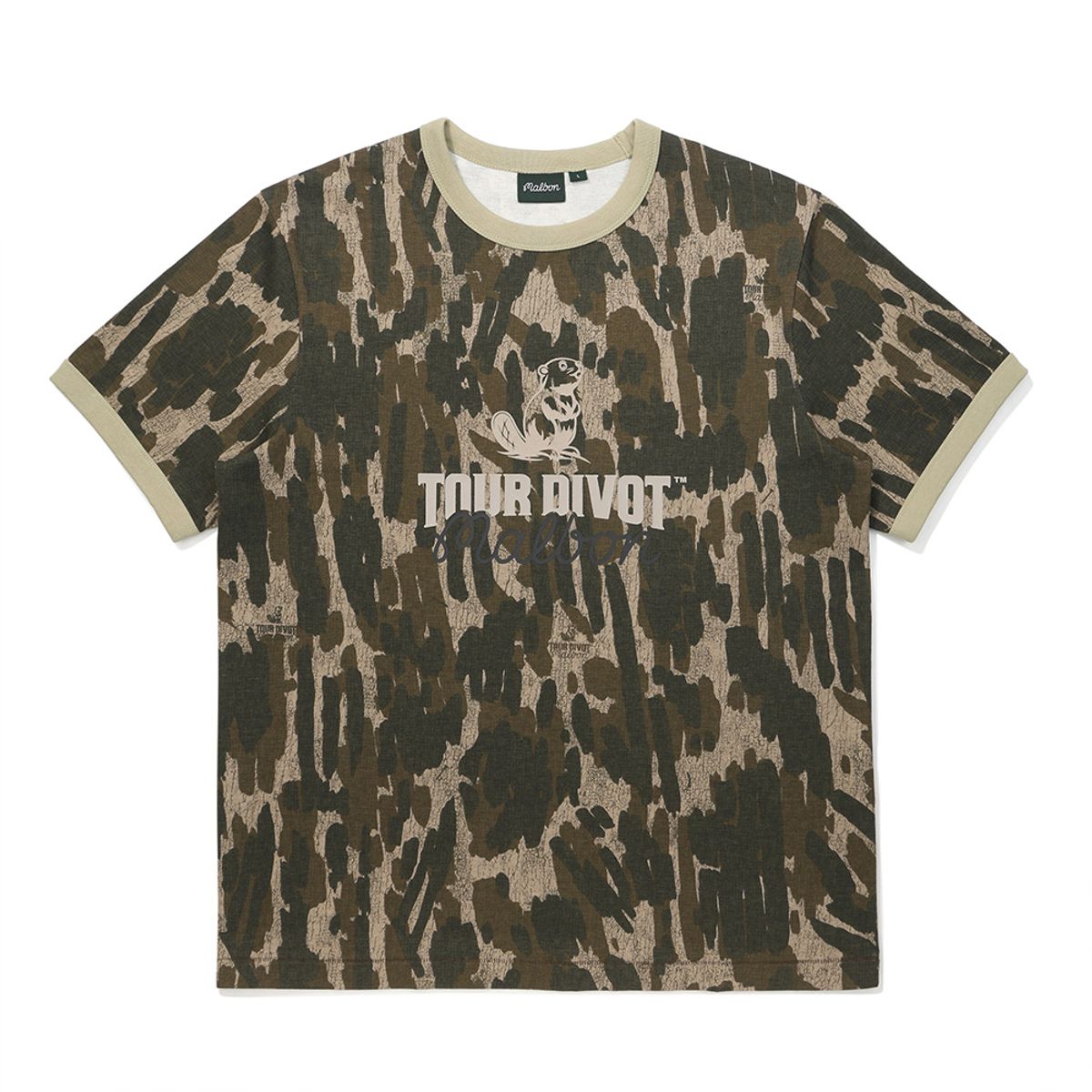 말본 골프(MALBON GOLF) [Tour Divot] 링거 티셔츠 CAMO
