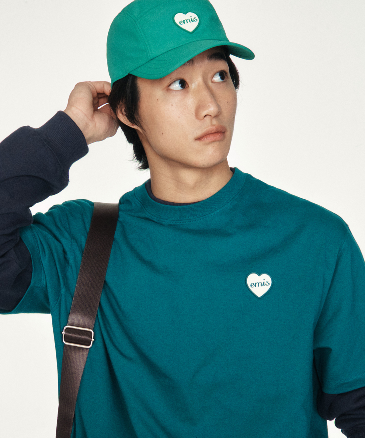 이미스(EMIS) HEART RUBBER PATCH CAMP CAP-GREEN