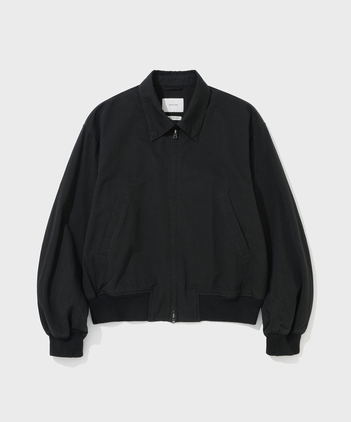 셔터(SHIRTER) COLLARED TANKER JACKET (BLACK)
