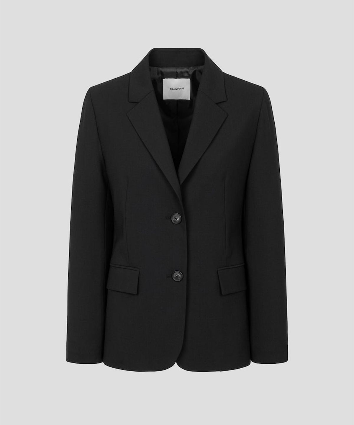 빈폴 레이디스(BEANPOLE LADIES) 울혼방 테일러드 재킷  블랙 (BF6211C125)