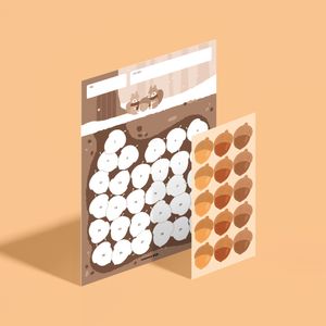 키즈 목표달력+스티커 도토리 초등 포도알 칭찬스티커