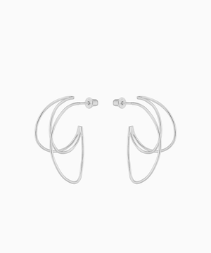 Contour Chips Earrings (silver925)