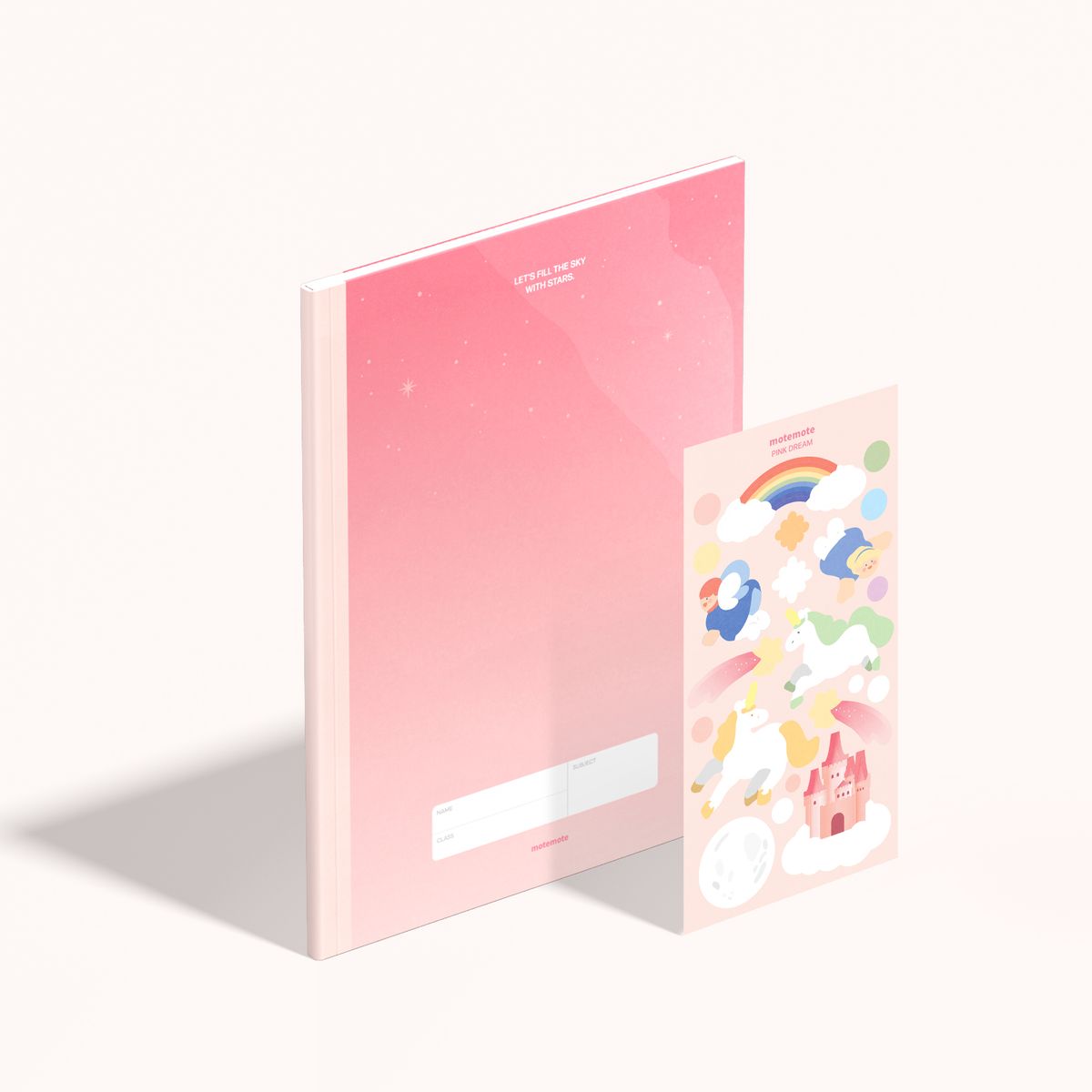 모트모트(MOTEMOTE) 키즈 8칸 노트+스티커 초등 저학년 글씨연습