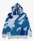 메가 ABC 카모 더블 샤크 릴렉스드 핏 풀 집 후드(M) BLUE