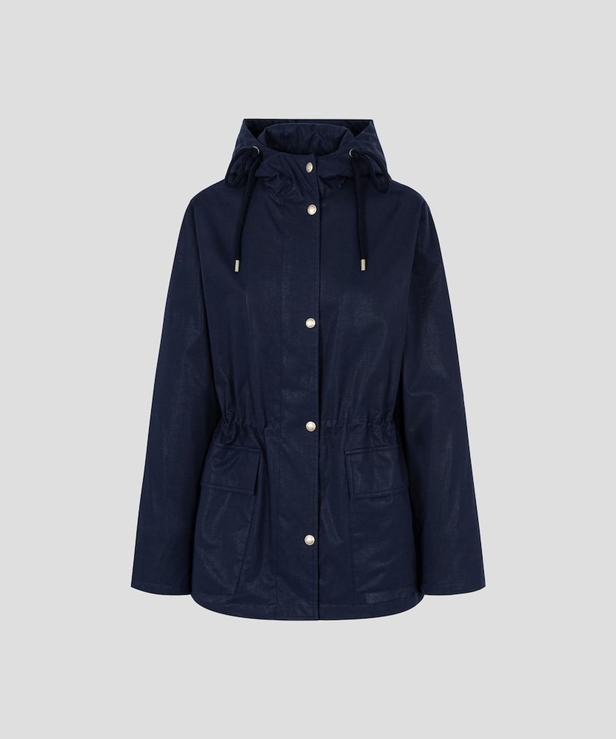 빈폴 레이디스(BEANPOLE LADIES) 코튼 폴리 후드 사파리 점퍼  네이비 (BF6339C01R)