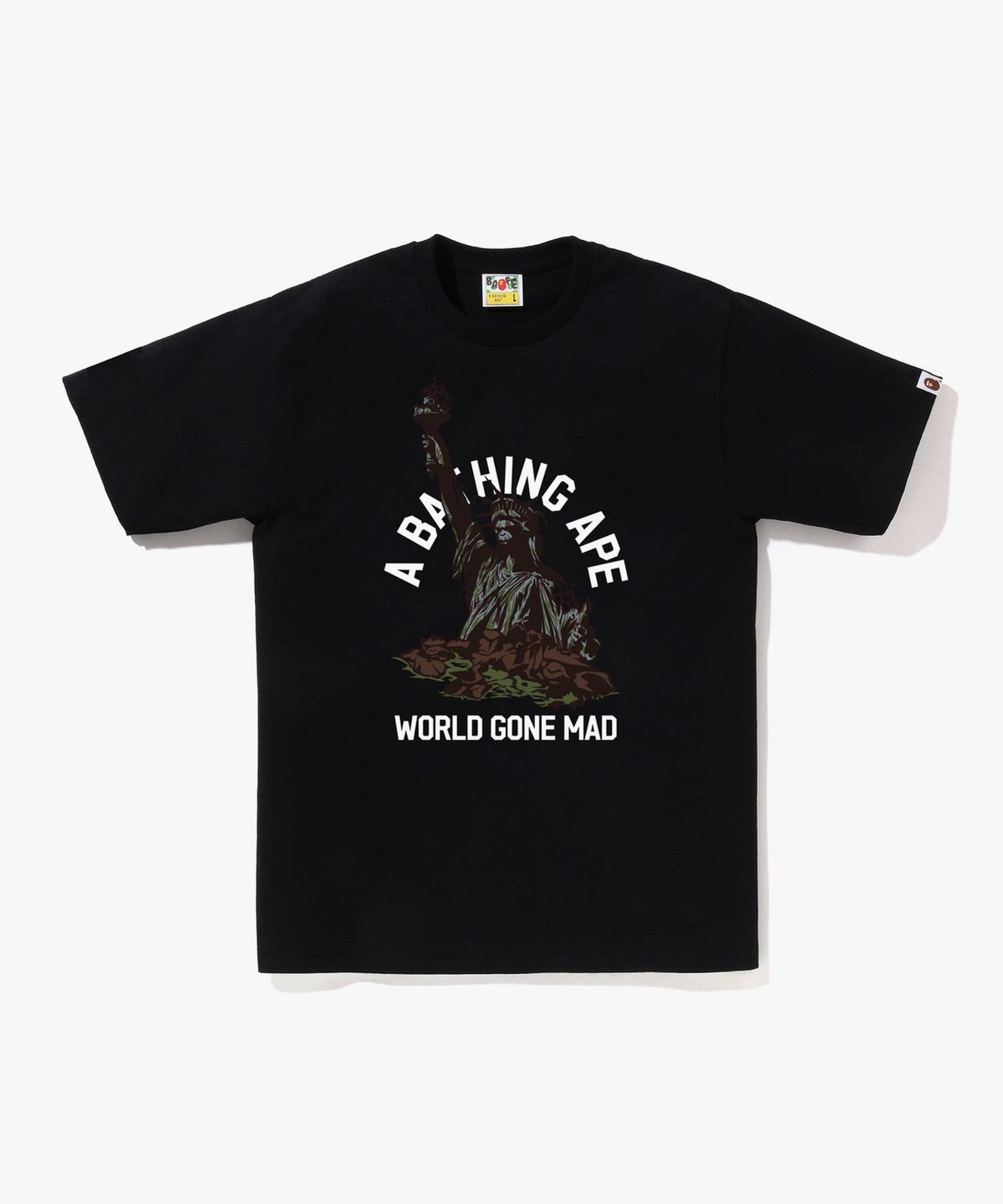 베이프(BAPE) STATUE OF LIBERTY 티셔츠(M) BLACK