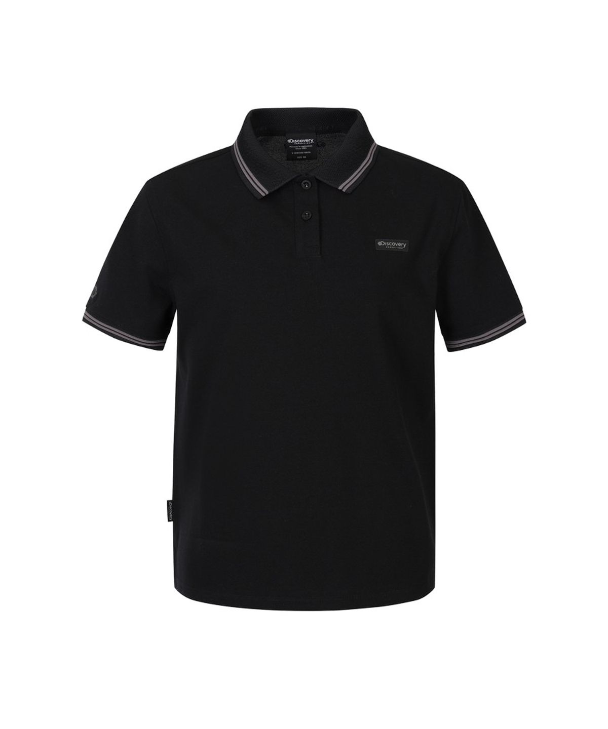 디스커버리 익스페디션(DISCOVERY EXPEDITION) 여성 컬러티핑 카라티 (BLACK)