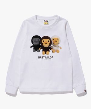 베이비 마일로 포토 롱슬리브 티셔츠(W) WHITE