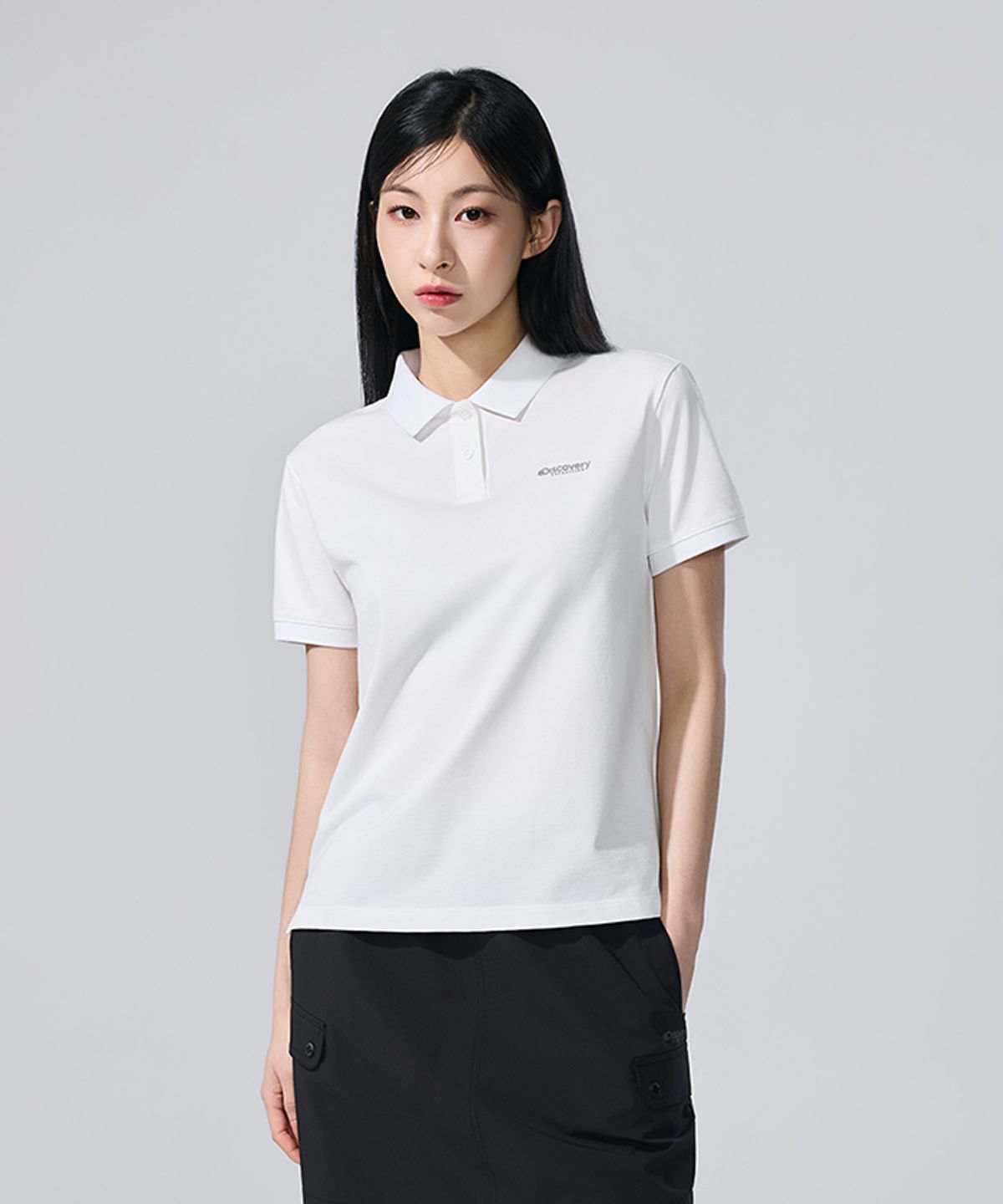 디스커버리 익스페디션(DISCOVERY EXPEDITION) 여성 에센셜 클린필 카라티 (WHITE)