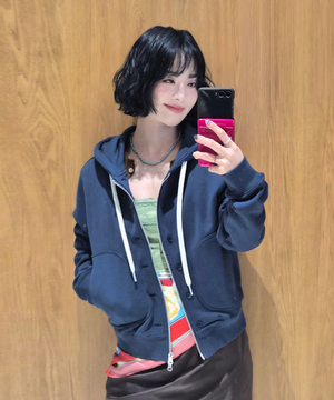 스냅 후드집업 [NAVY] / GF1LJP511