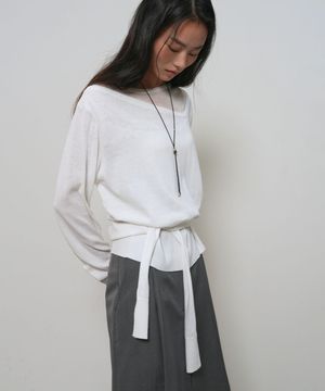 타이 언발란스 레이어드 풀오버 [WHITE] / GF1LKP521