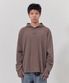 핑거홀 후드 롱슬리브 브라운