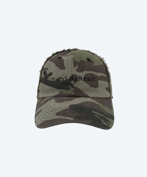 [유정 PICK] 레터링 자수 카모 볼캡