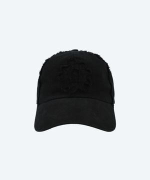 [유정 PICK] 아플리케 심볼 로고 볼캡 블랙