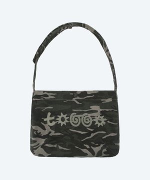 카모 와플 크로스백 카키