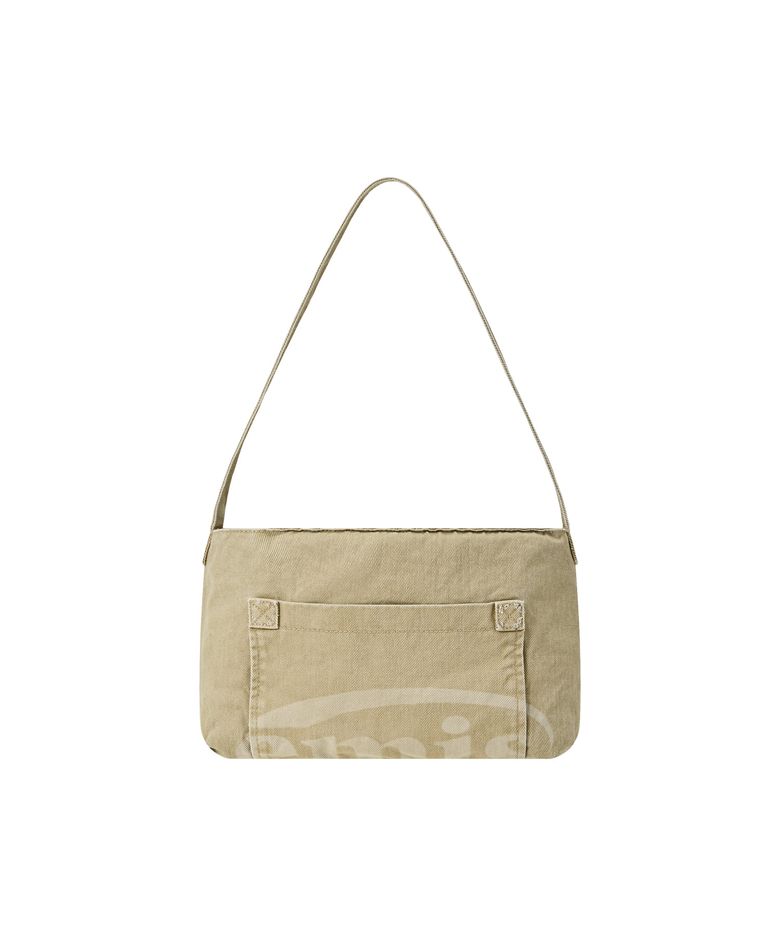 WASHED COTTON TOTE BAG-BEIGE