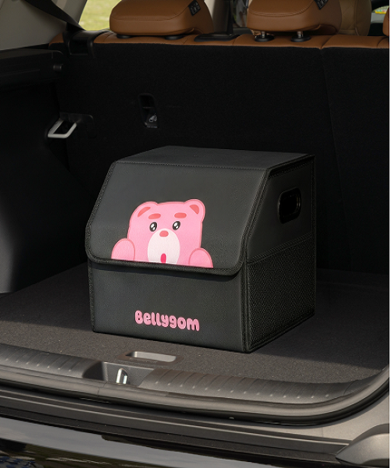벨리곰 소형 차량용 트렁크 보관함 트렁크 정리함 대용량 접이식 보관함