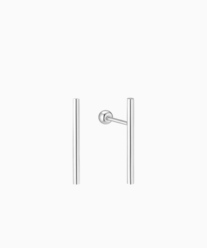 Bar Stud Earring 18mm (silver925)