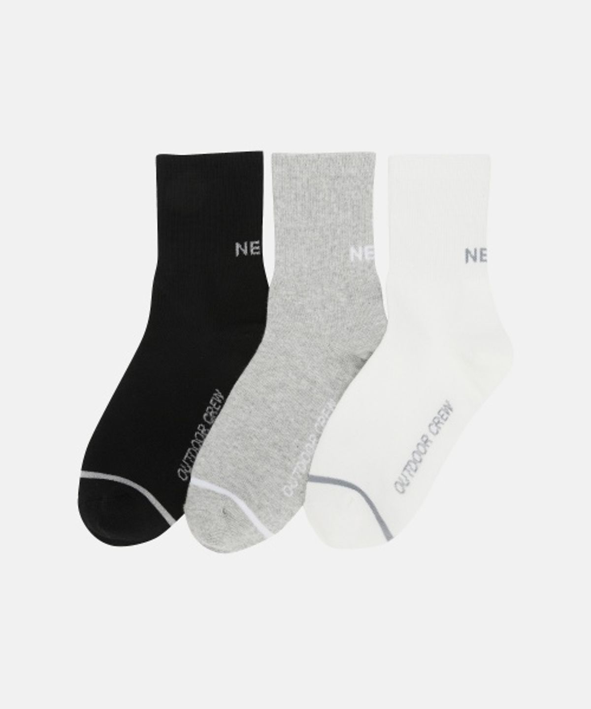 네파(NEPA) 7MC8311 공용 DAILY FIT MID 데일리핏 라이프 중목 (3족 세트)