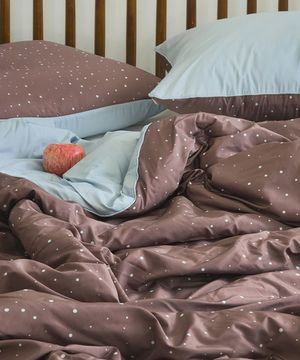 슬립모먼트 밀키웨이도트 알러지케어 차렵이불 (SS)고밀도 간절기 양면 먼지없는