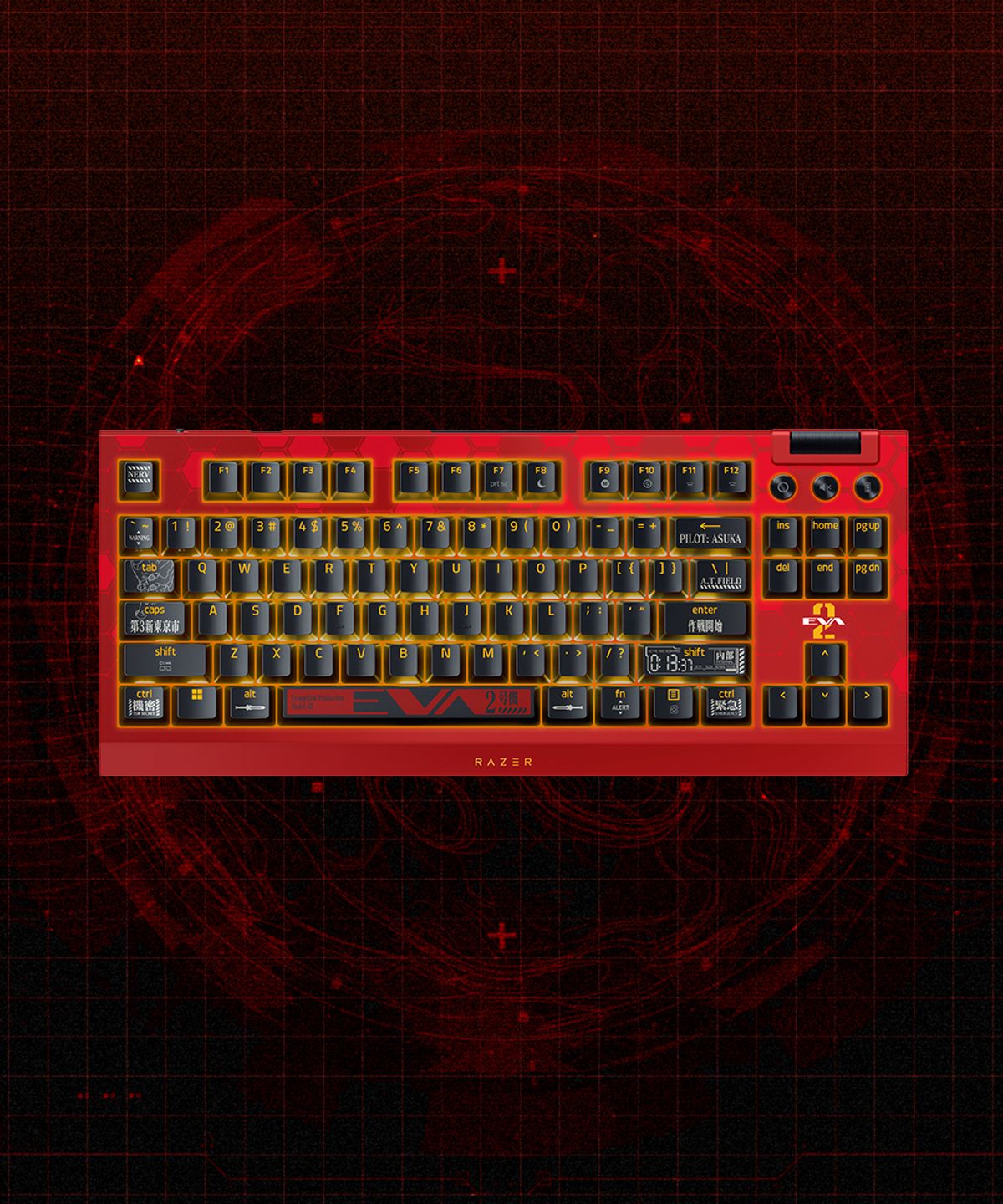 레이저(RAZER) 레이저코리아 블랙위도우 V4 TKL HyperSpeed 에반게리온 에디션 게이밍 키보드