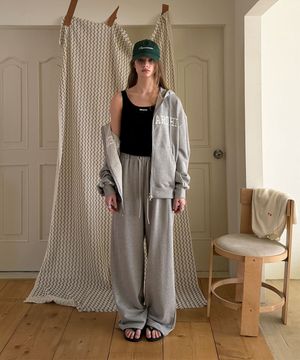 Candle hoodie zip-up - Gray