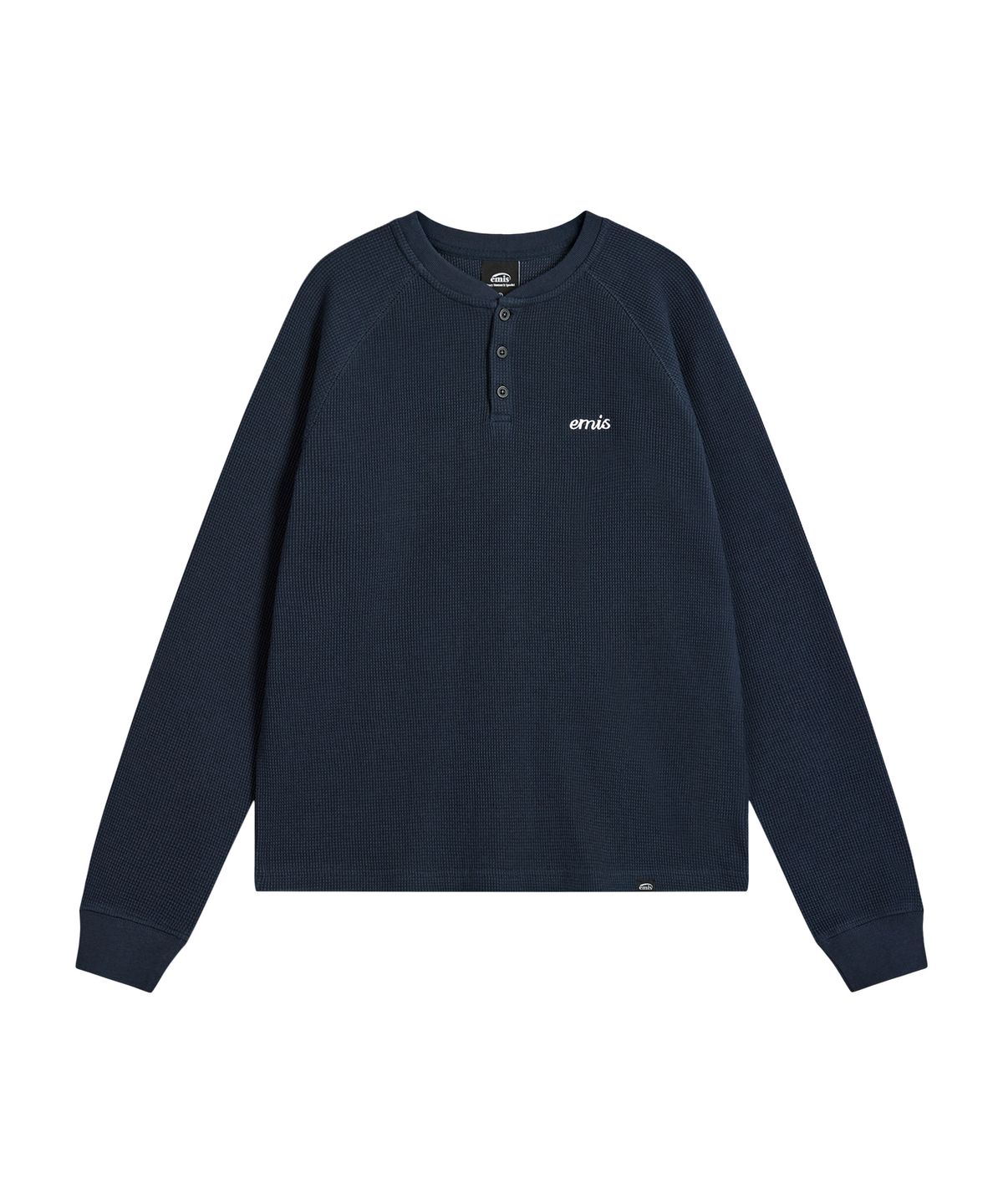 이미스(EMIS) WAFFLE RAGLAN T-SHIRT-NAVY