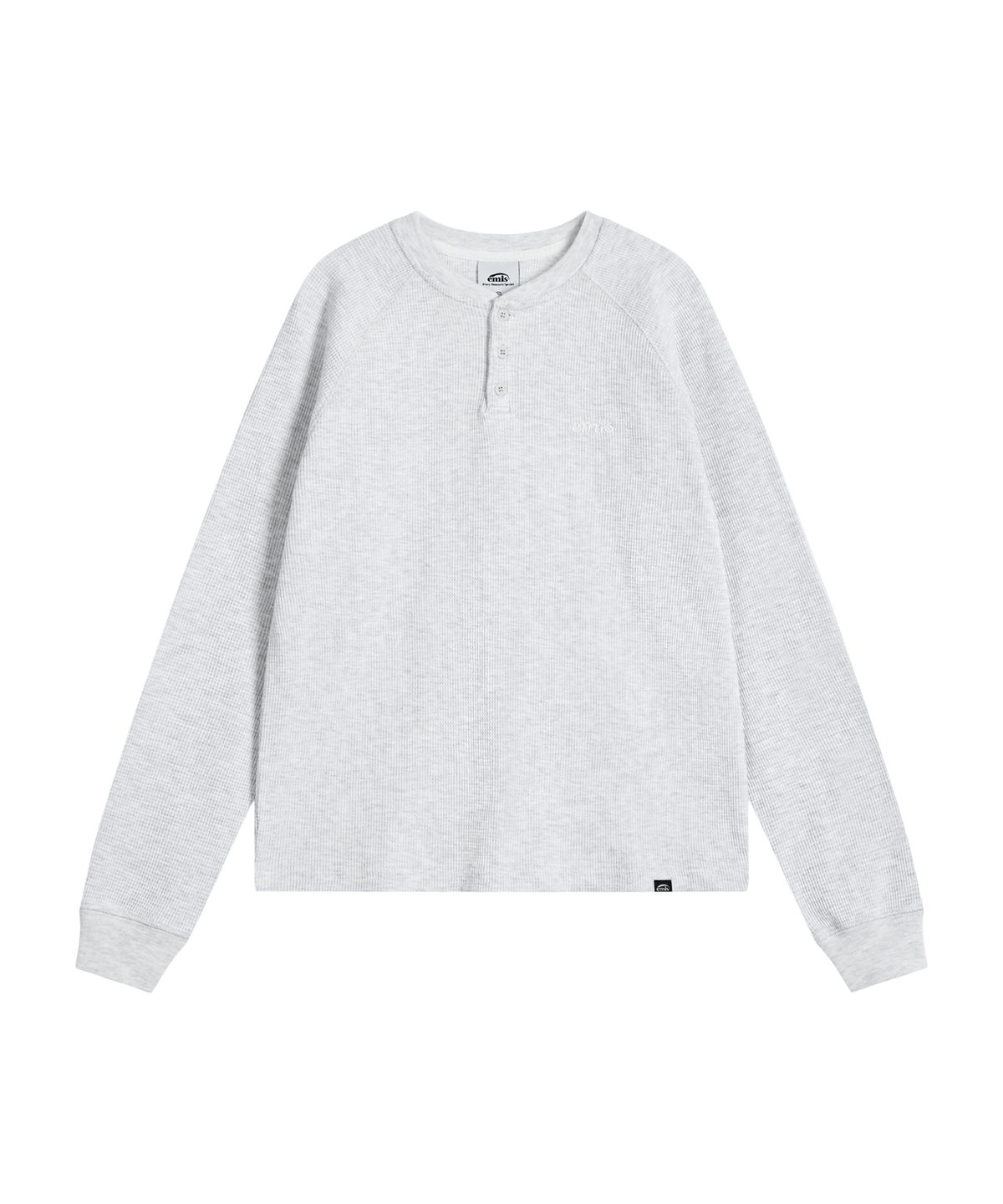이미스(EMIS) WAFFLE RAGLAN T-SHIRT-HEATHER GRAY