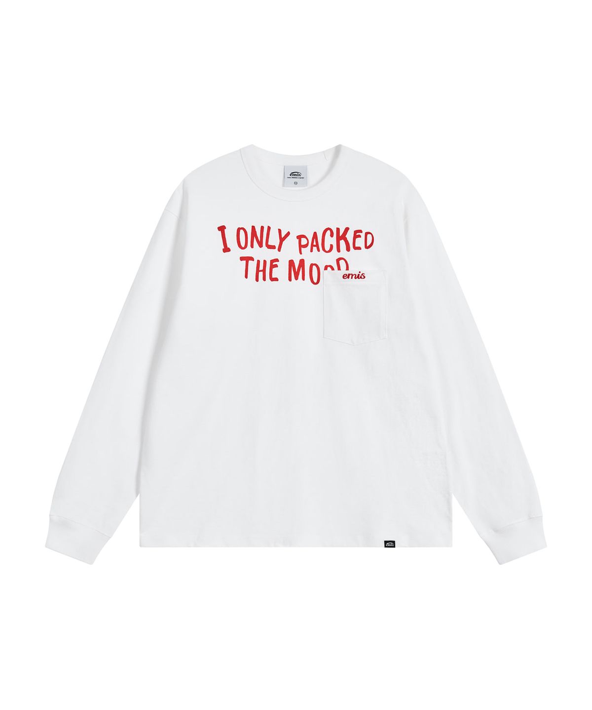 이미스(EMIS) POCKET LONG SLEEVE T-SHIRT-WHITE