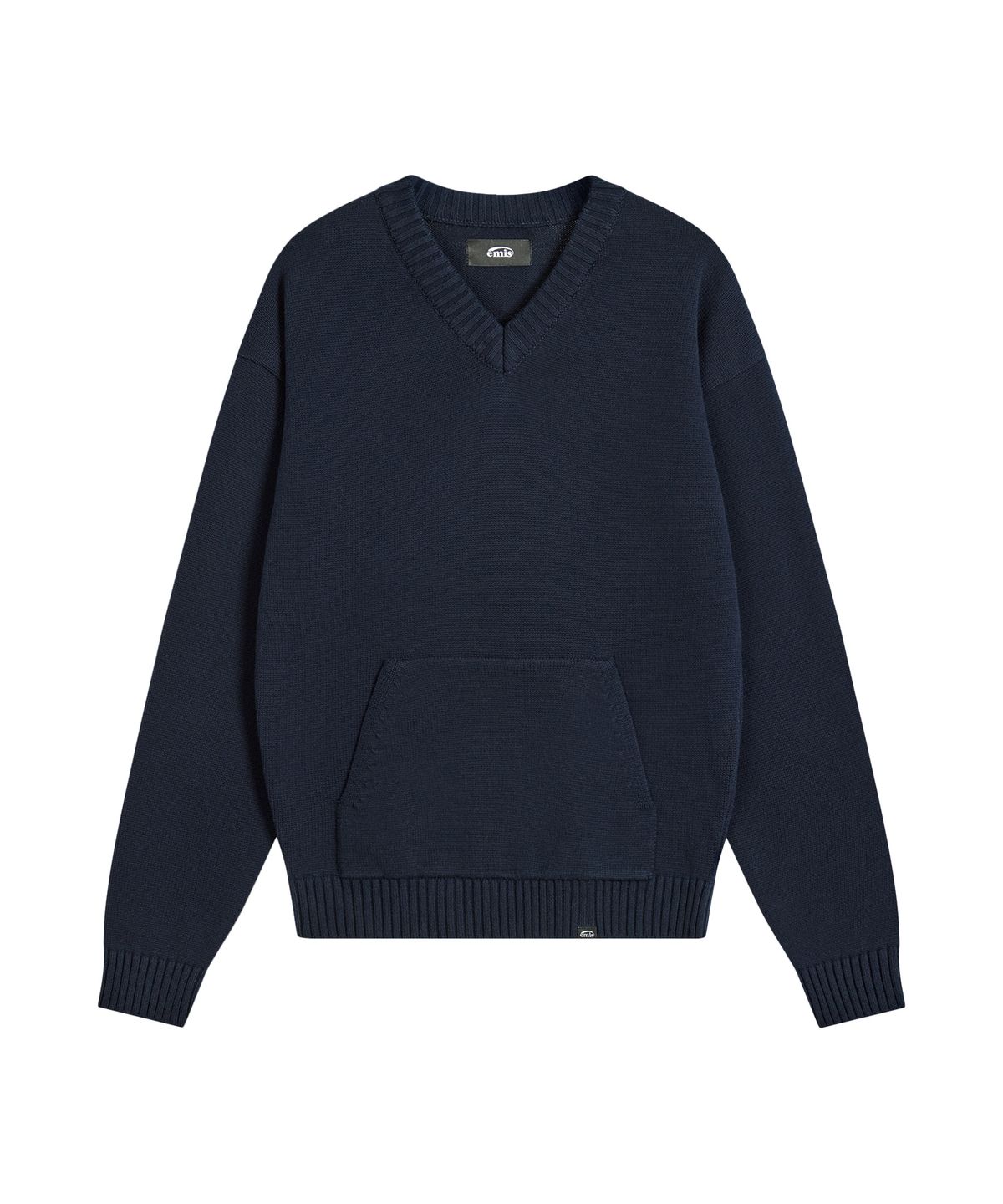 이미스(EMIS) HEART LOGO POCKET PULLOVER-NAVY