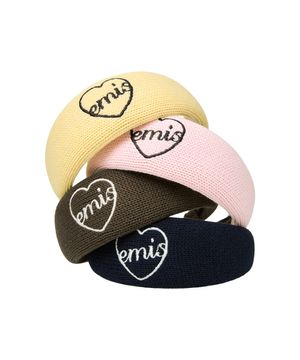 HEART LOGO KNIT HAIR BAND