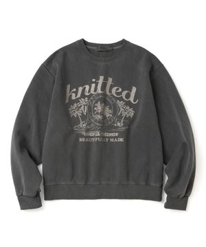 피그먼트 팜트리 크롭 맨투맨 CHARCOAL