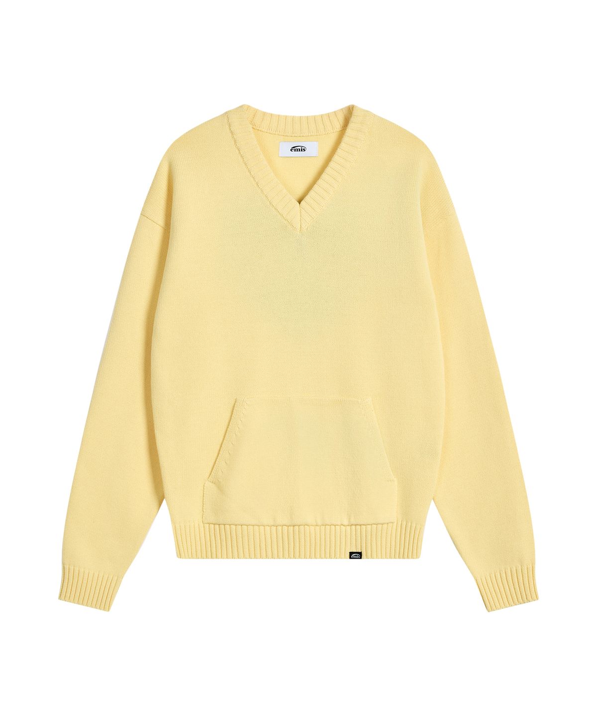 이미스(EMIS) HEART LOGO POCKET PULLOVER-YELLOW