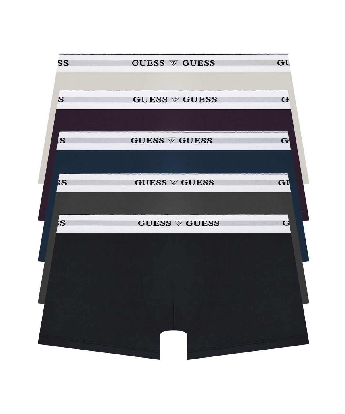 게스언더웨어(GUESS UNDERWEAR) 아스킨 골지 밴디드 드로즈 세트 5PACK