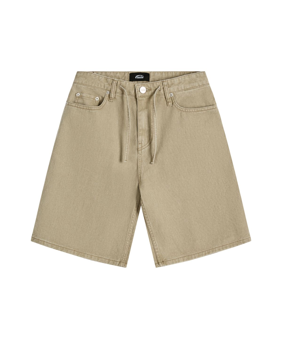 이미스(EMIS) DRAWSTRING COTTON SHORTS-BEIGE
