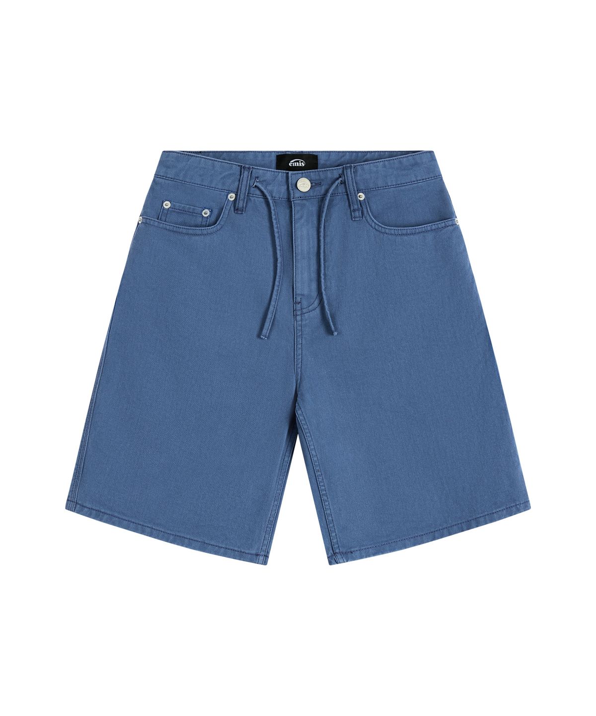 이미스(EMIS) DRAWSTRING COTTON SHORTS-BLUE