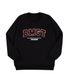 컬리지 레터링 오버핏 특양면 스웨트셔츠 [블랙]