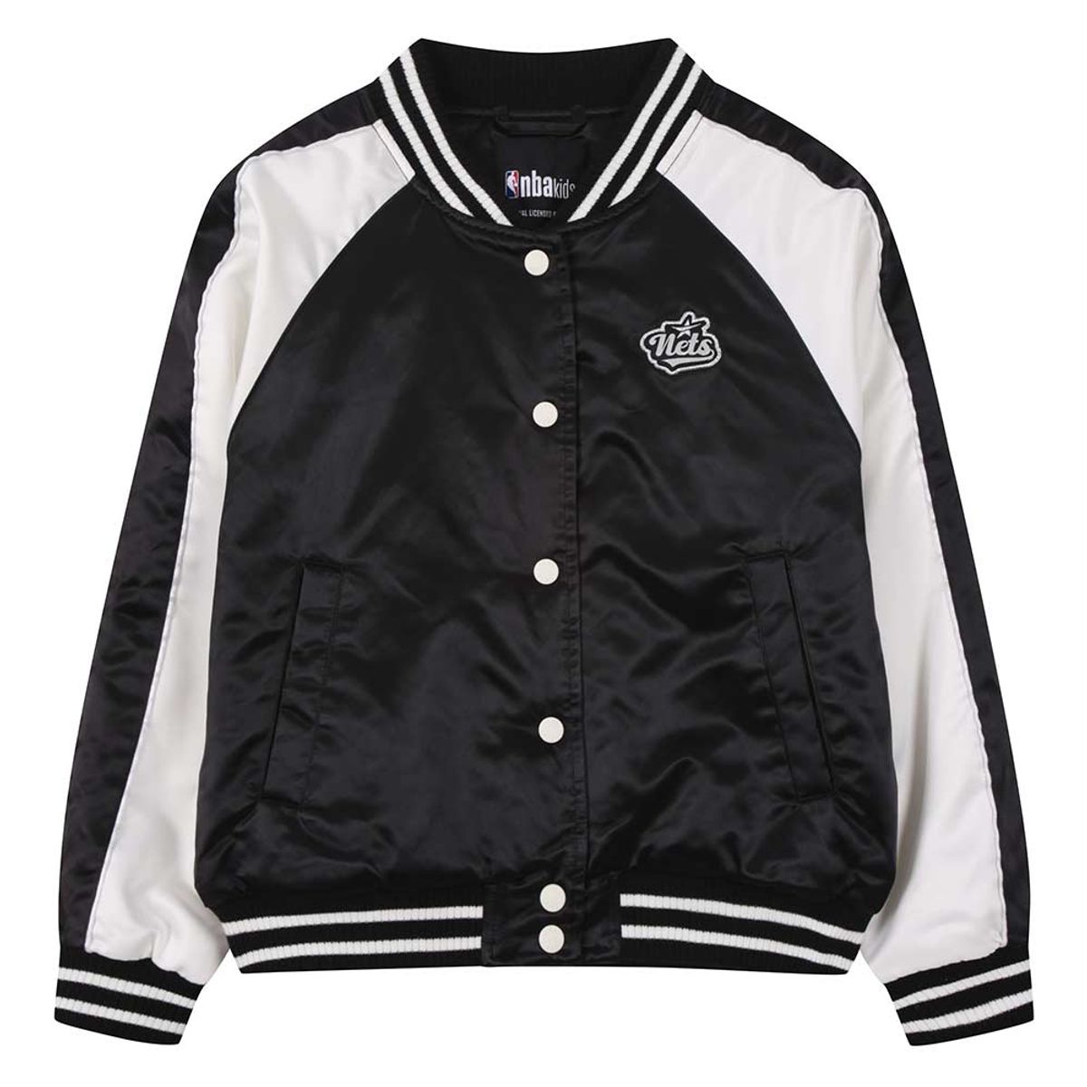 엔비에이 키즈(NBA KIDS) 여아 새틴 패딩 점퍼(K261JP600P) 블랙
