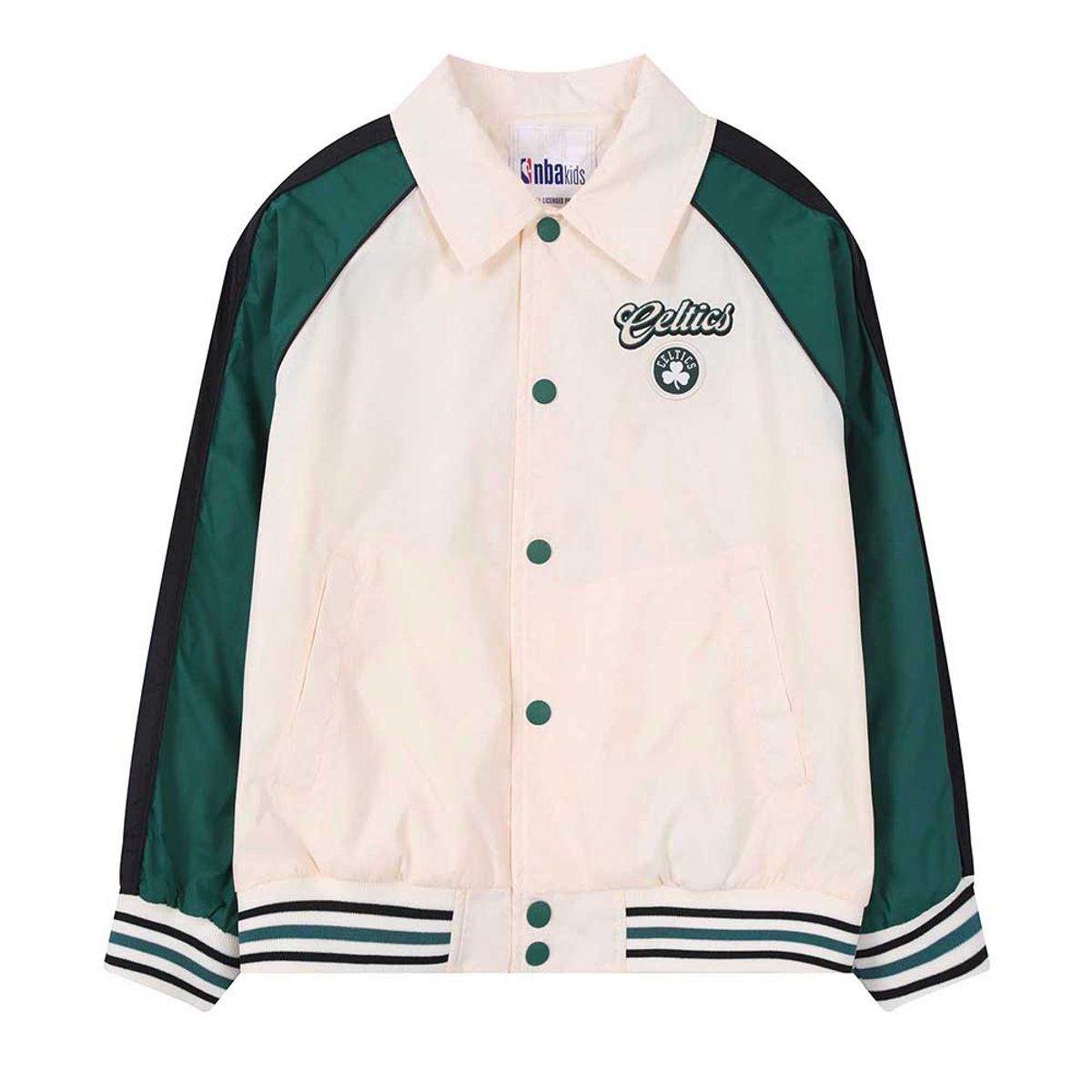 엔비에이 키즈(NBA KIDS) 팀 어센틱 로고 안감 바시티 점퍼(K261JP030P) 그린