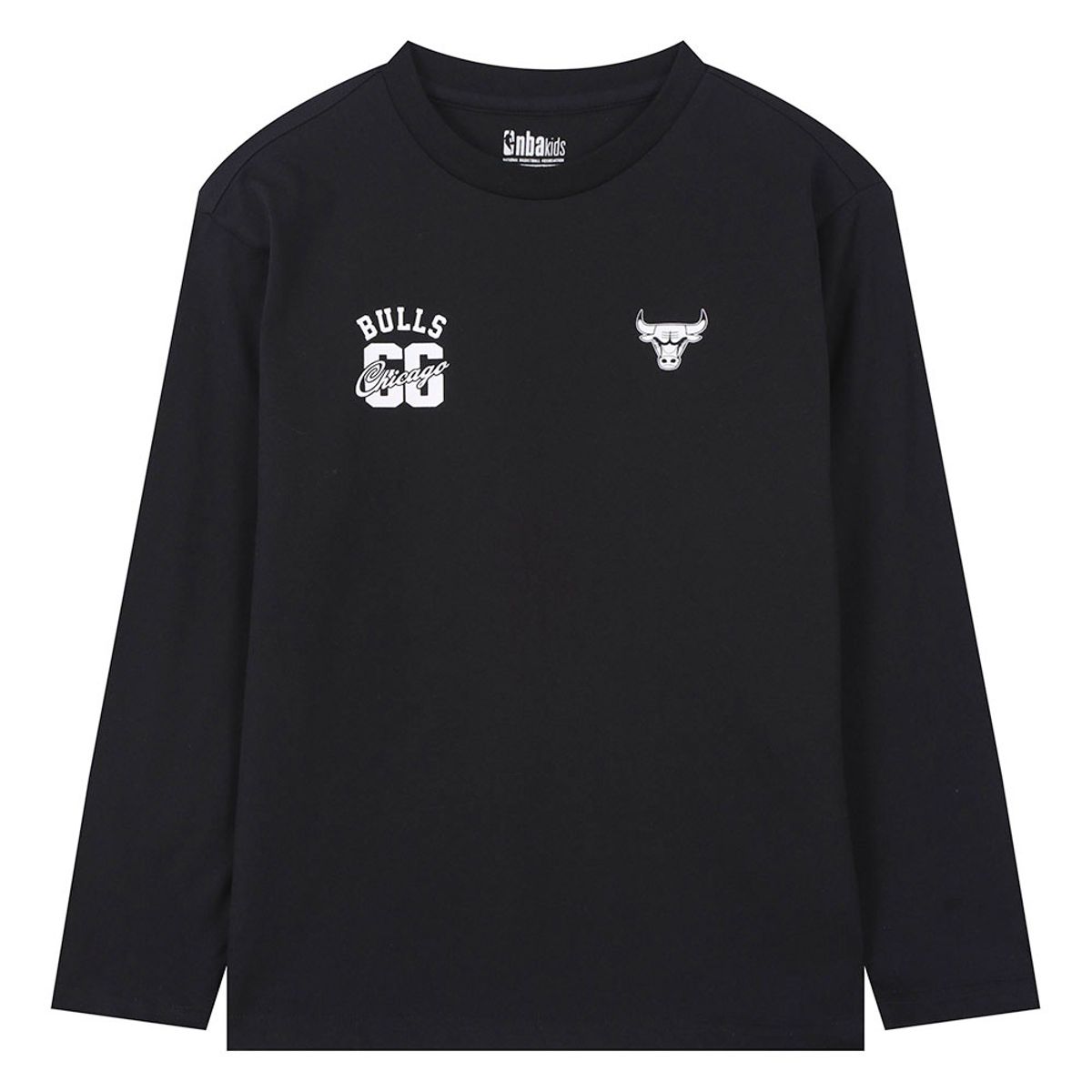 엔비에이 키즈(NBA KIDS) 팀 어센틱 로고 긴소매 티셔츠(K261TS020P) 블랙