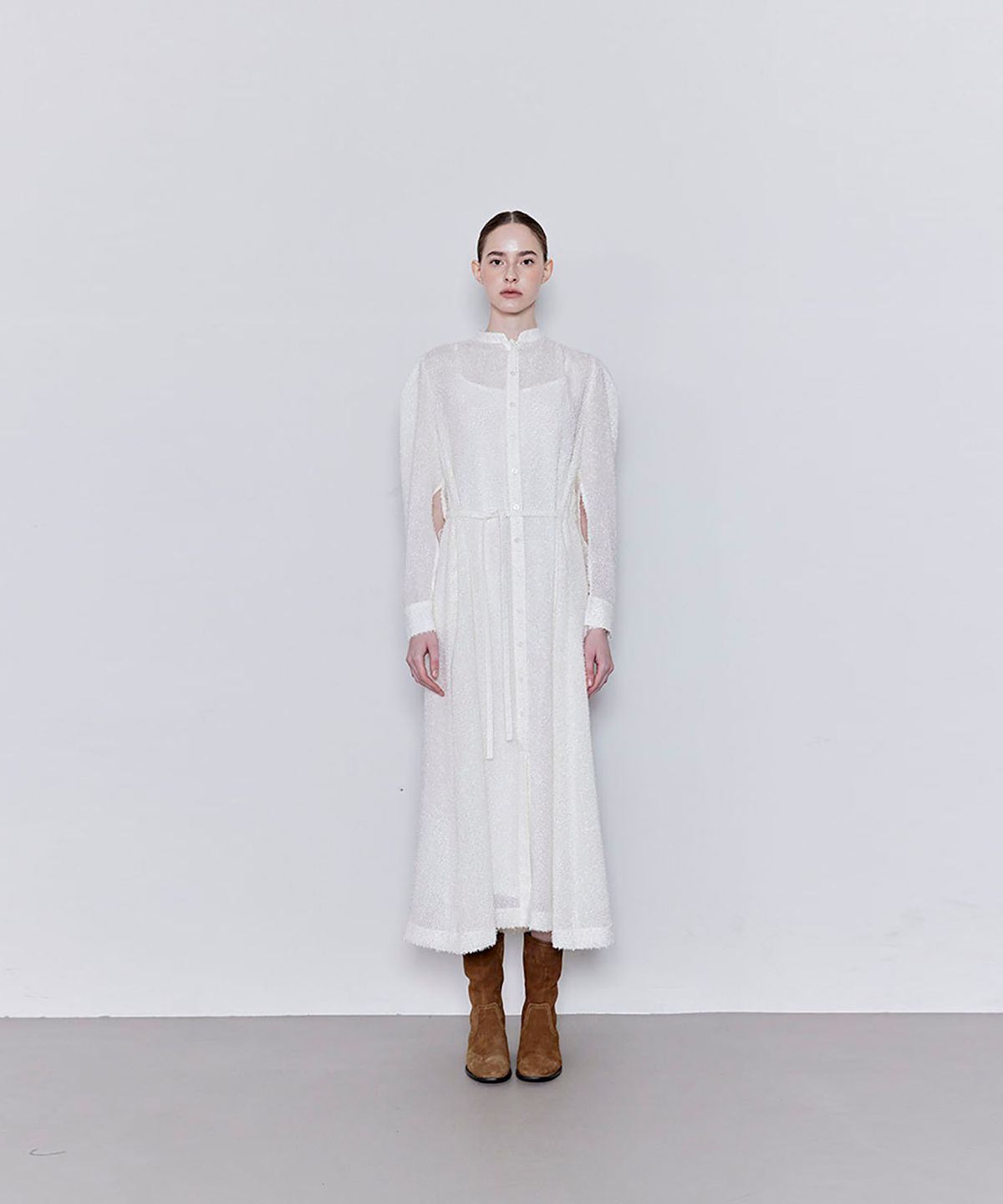 옥토버세컨드(OCTOBERSECOND) fringe long ops (ivory)