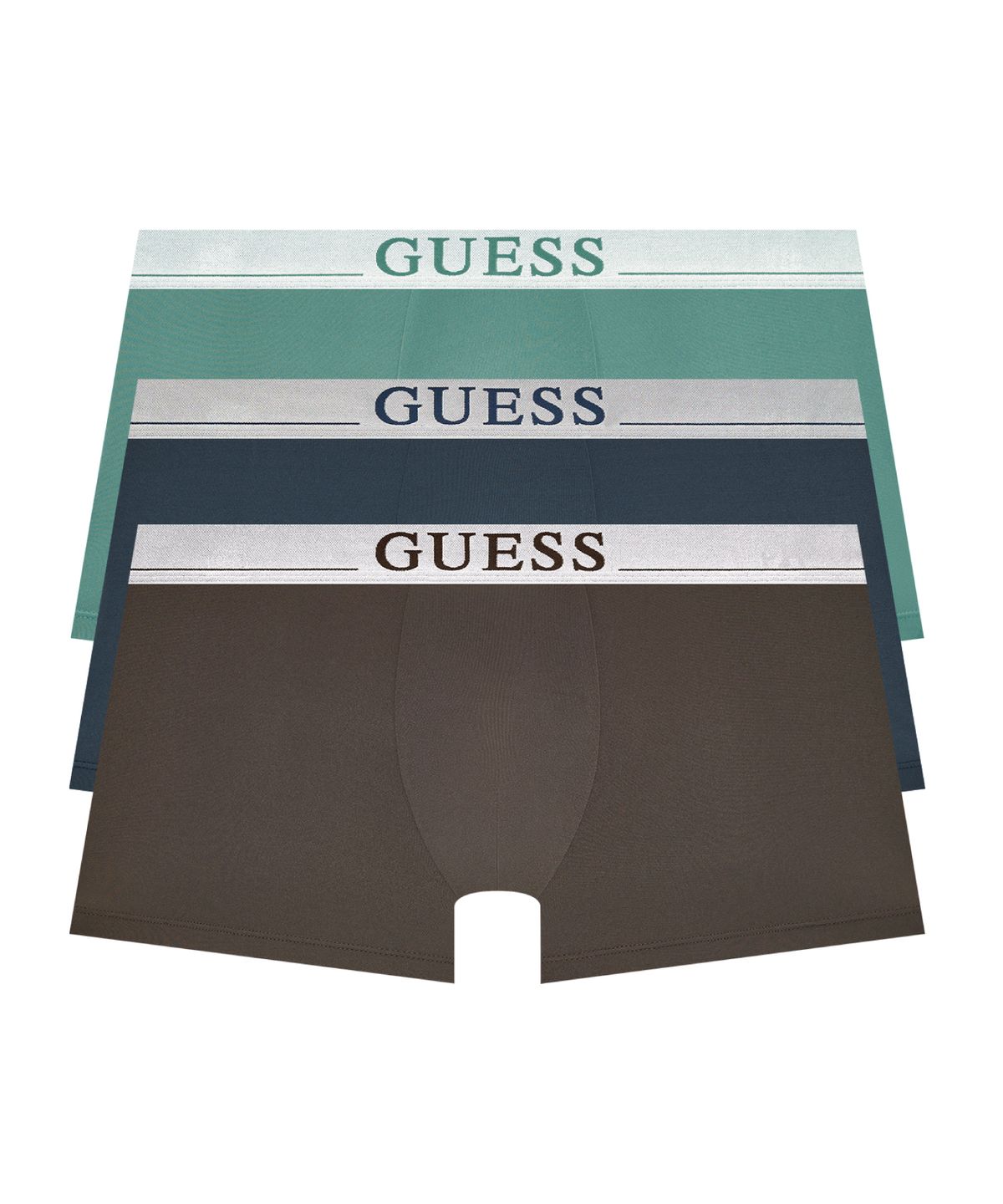 게스언더웨어(GUESS UNDERWEAR) 실버메탈 에어로쿨 드로즈 세트 3PACK (DNV/UG/BR)