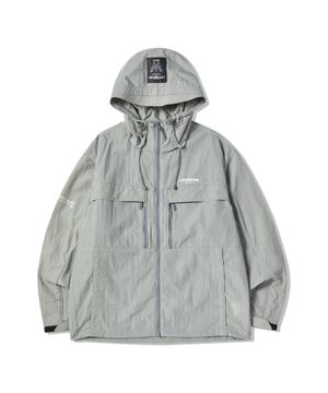 체크 패턴 윈드 브레이커