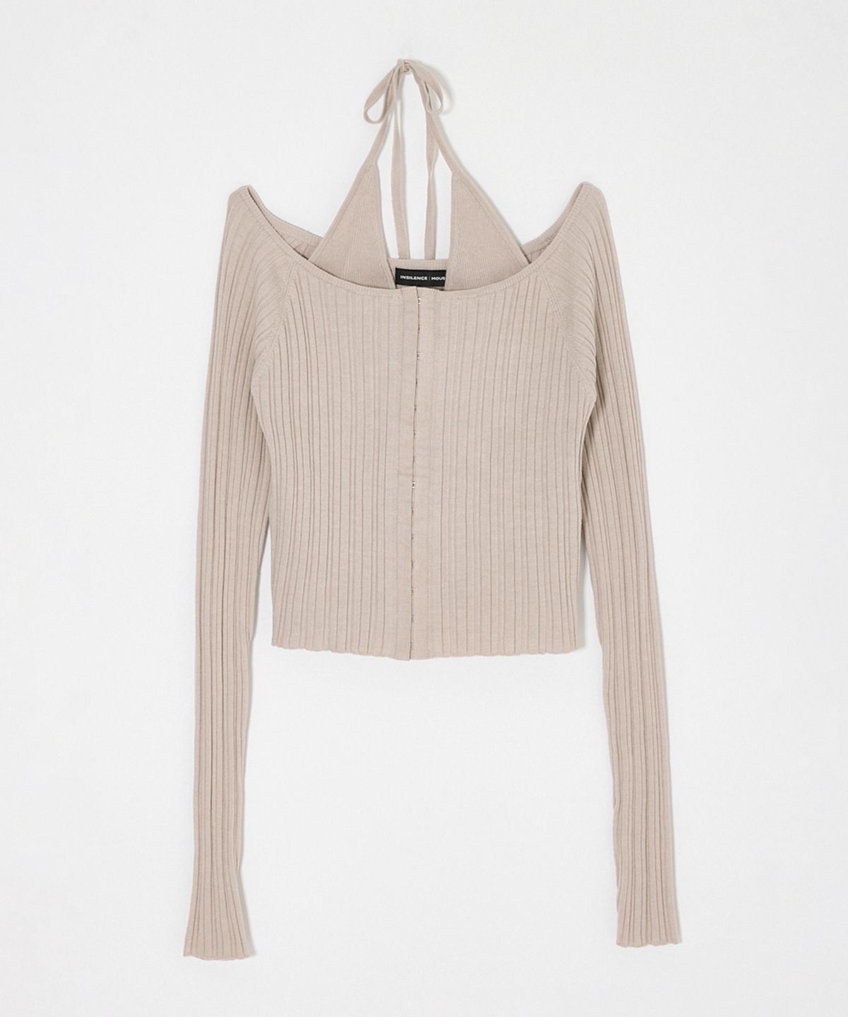 인사일런스 우먼(INSILENCE WOMEN) [MOUSSY] OFF SHOULDER KNIT GREIGE