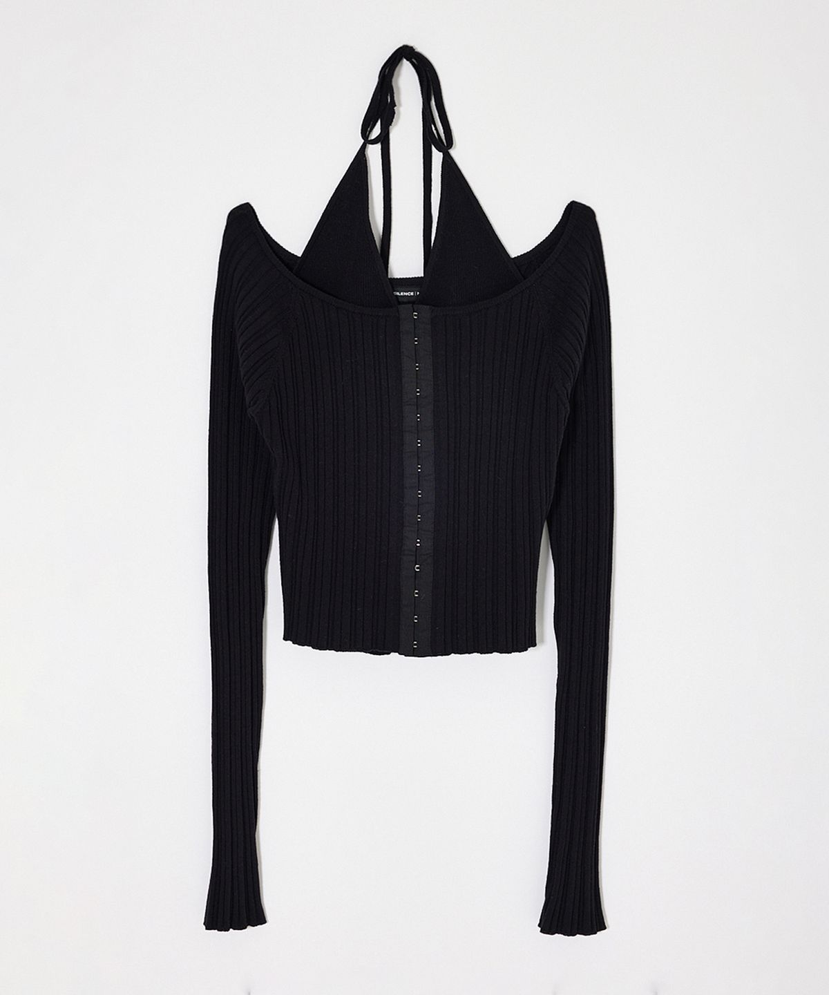 인사일런스 우먼(INSILENCE WOMEN) [MOUSSY] OFF SHOULDER KNIT BLACK