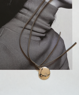 Moon Locket String Tie (Silver925)